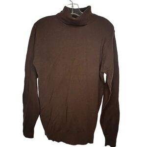 Vintage Mervyn's Brown Acrylic Turtleneck‎ Sweater